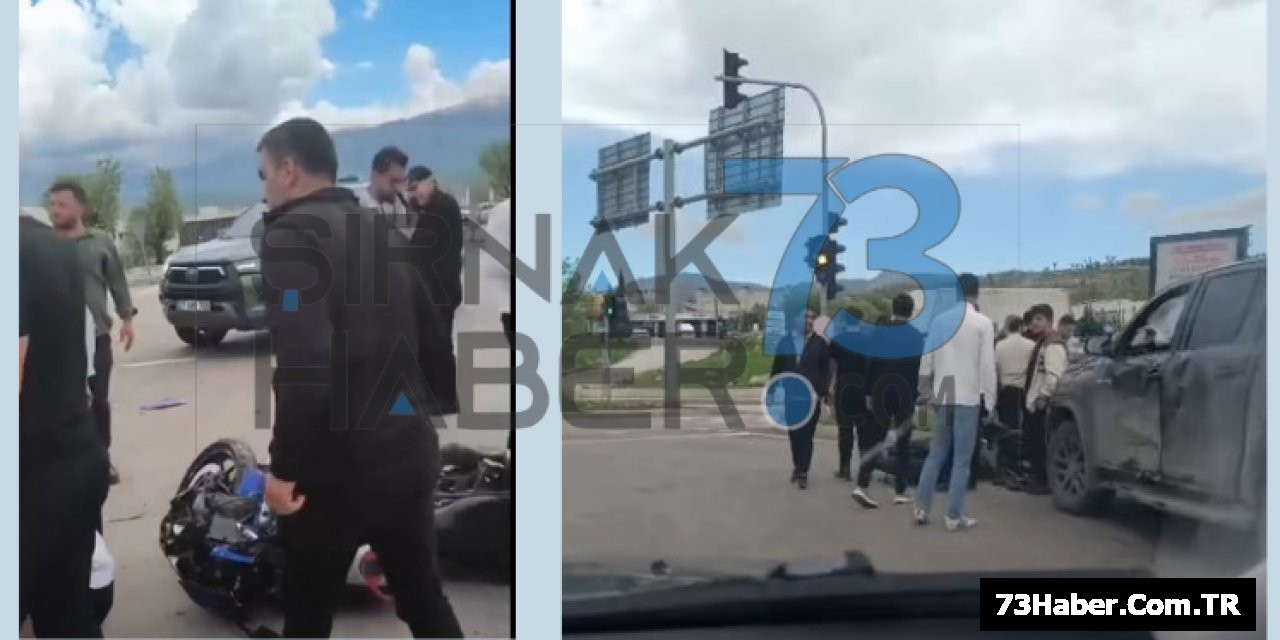 Şırnak'ta Motor Kazası