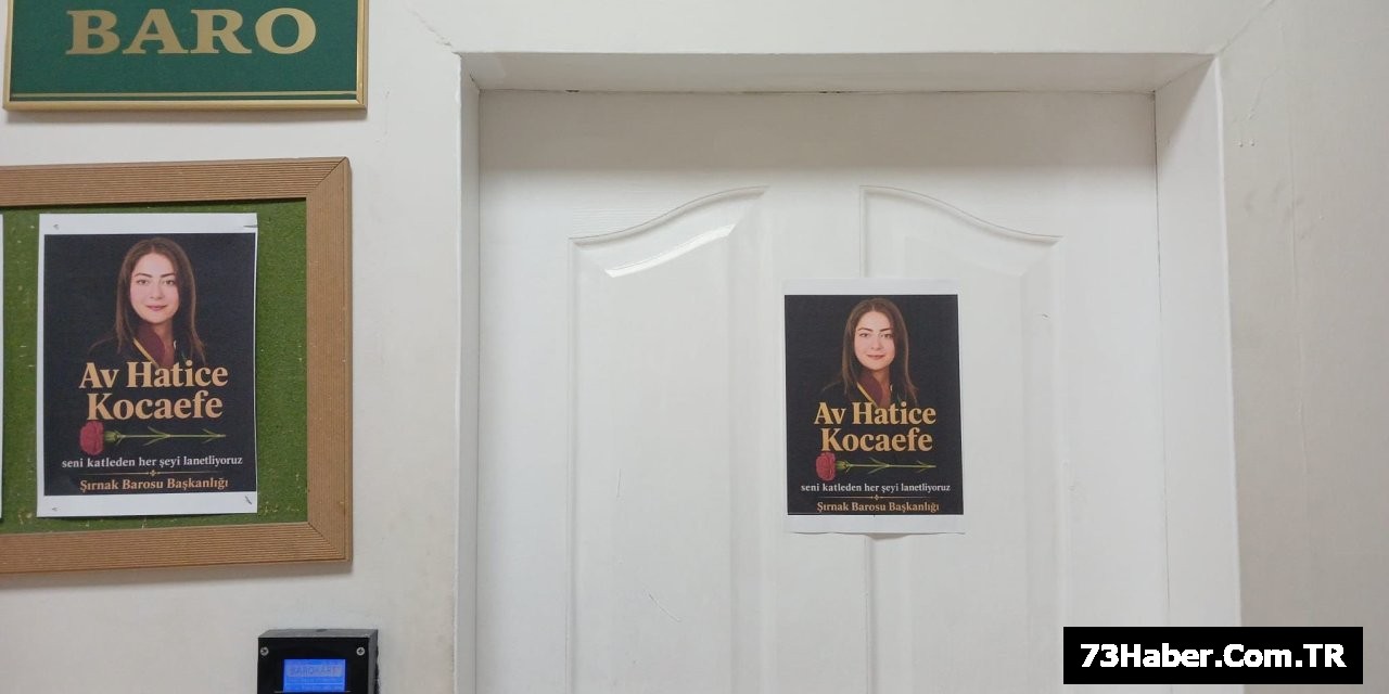 Şırnak Barosu'ndan Hatice Kocaefe'ye Vefa
