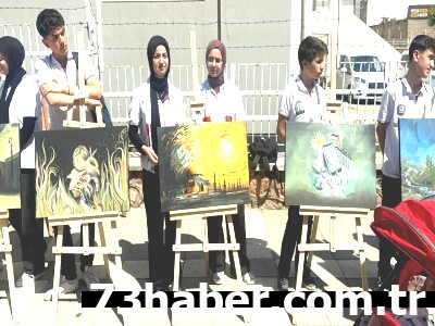Şırnak'tan Gazze'ye Duygu Dolu Fırça Darbeleri