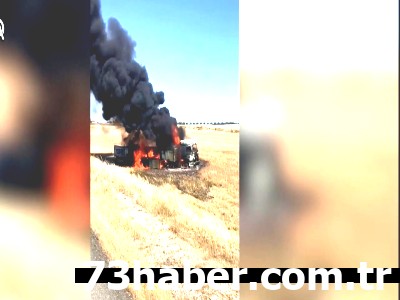 Şırnak'ta Tır Alevlere Teslim Oldu: Geride Küller Kaldı!